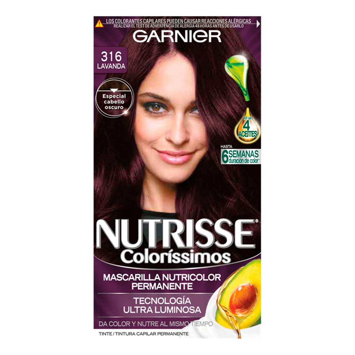Garnier Tinte Para Cabello Nutrisse Coloríssimos 316 Lavanda