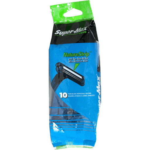 Super Max NatureStrip Twin Blade Disposable Razors