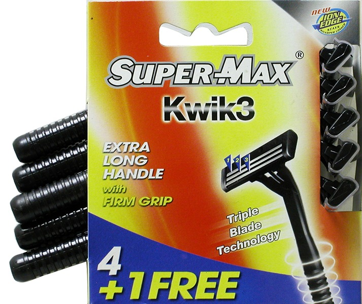 Super-Max Mens Kwik Triple Blade Razor