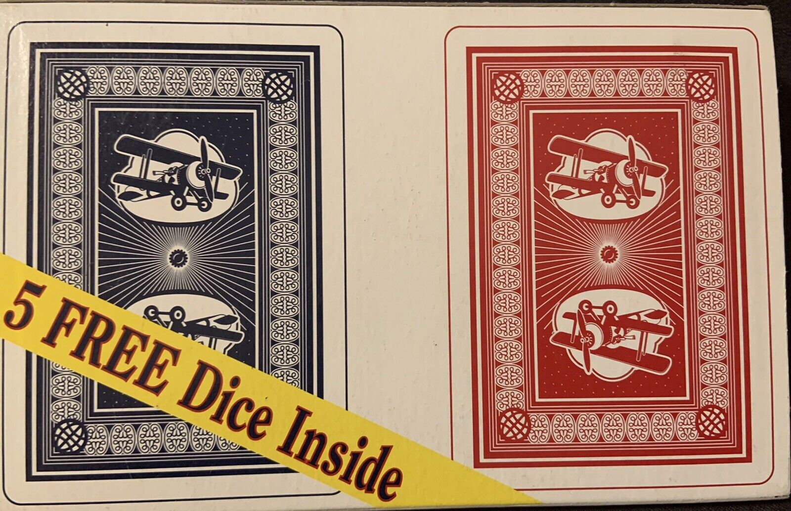 ACE Authentic Standard Face Playing Cards + 5 Dice