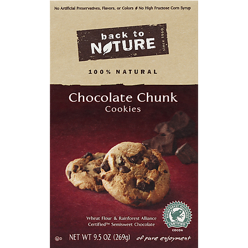 Back To Nature 100% Natural Chocolate Chunk Cookies