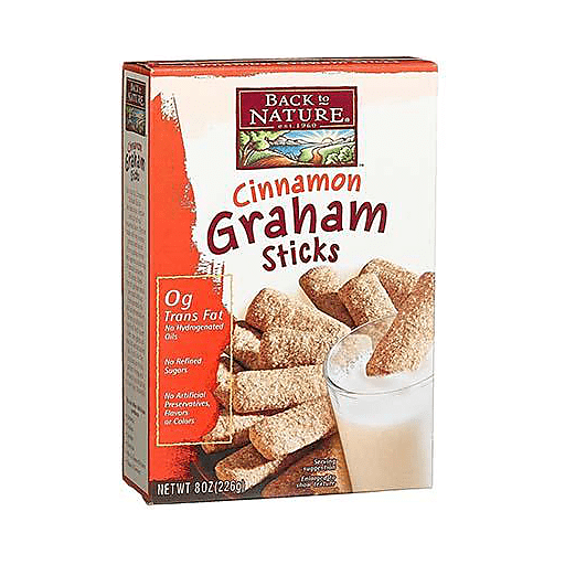 Back to Nature Graham Sticks, Cinnamon