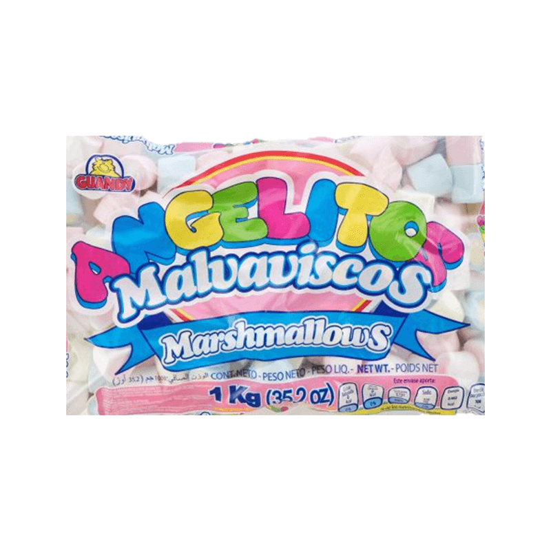 Guandy Malvadiscos Marshmallow Angelitos De Color 1 Kilo