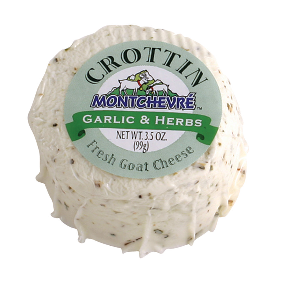 Montchevre Crottin Garlic And Herb Goat Cheese 3.5 Oz