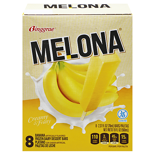 Melona Dessert Bars, Banana Flavored