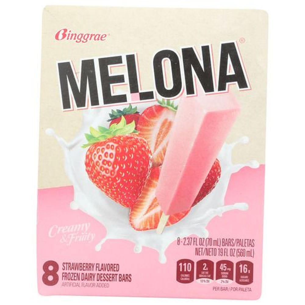 Melona Binggrae Strawberry Ice Bars