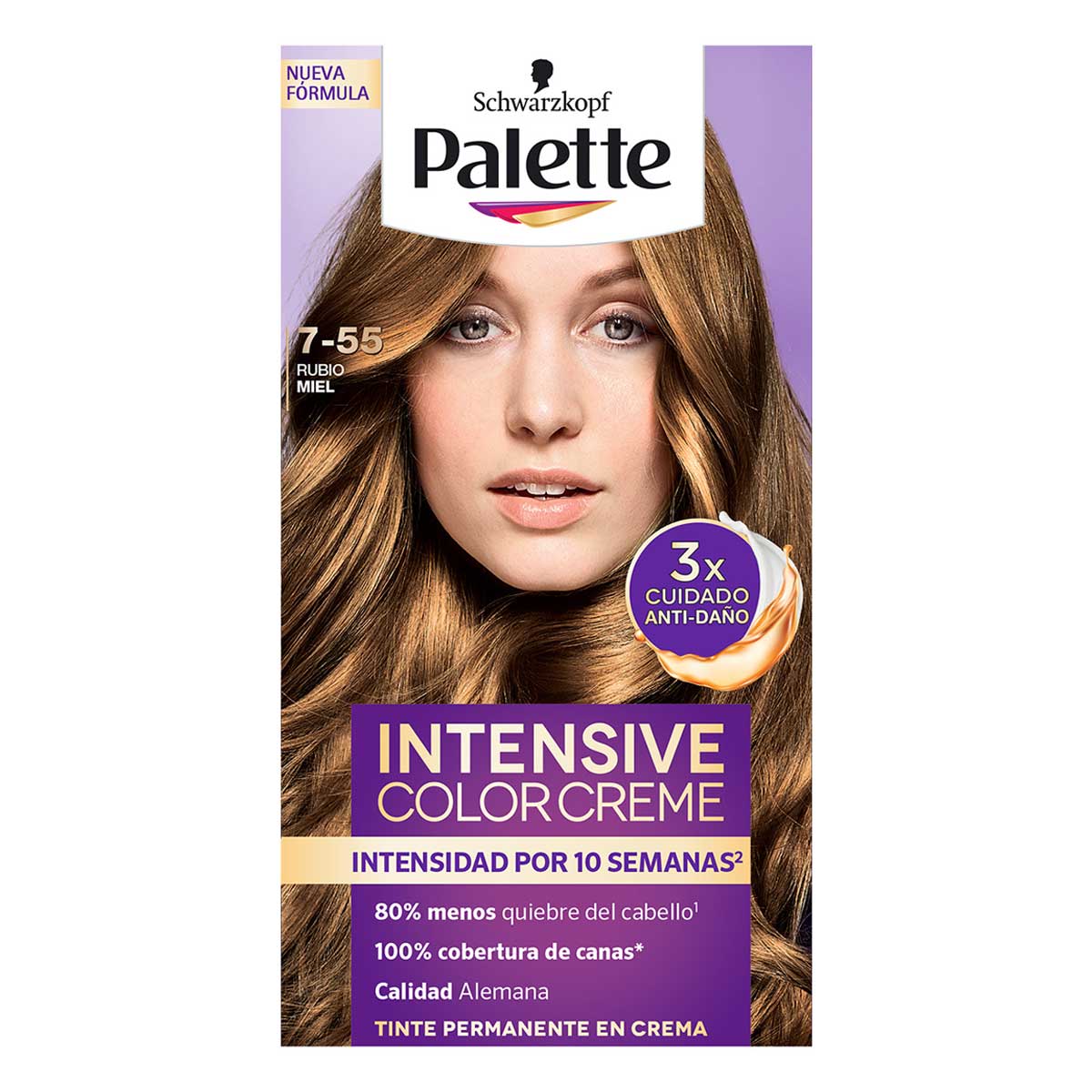 Palette Tinte De Cabello Color Creme Rubio Miel 7-55 Tinte De Cabello Color Creme Rubio Miel 7-55