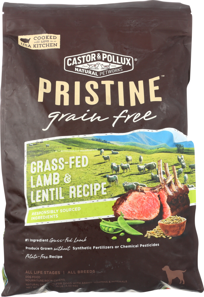 Castor & Pollux Dog Food Dry Pristine Grain Free Lamb, 10 Lb