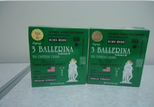 3 Ballerina 2 Boxs Dieter Tea Herb Slim Weight Loss Natural Green