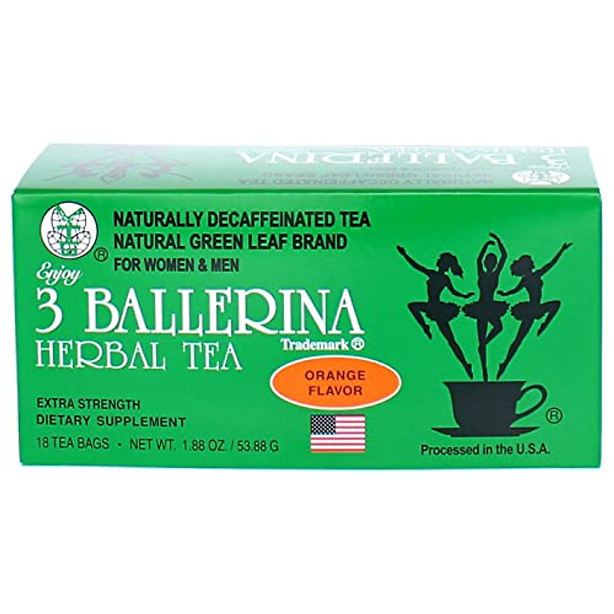 3 Ballerina Tea Extra Strength Dieters' Drink, Orange