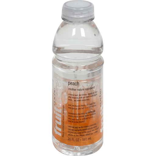 Fruit Water Beverage, Flavor Enhanced, Peach 20 Oz