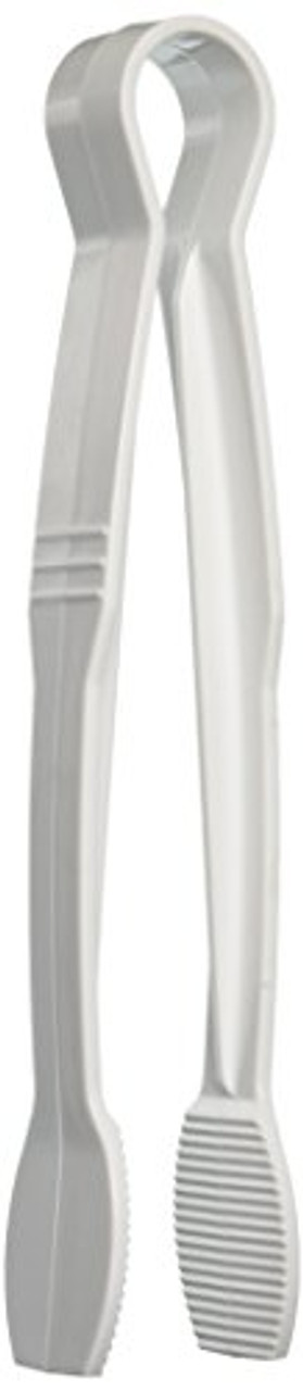 Thunder Group Excellante 12inch Flat Grip Tong- Polycarbonate- White