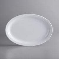 Thunder Group 2112TR Longevity 12" X 9" Oval Melamine Deep Platter