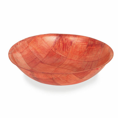 Thunder Group WDTSB008 Salad Bowl, 8" Dia. X 2-1/4"H, Woven Wood