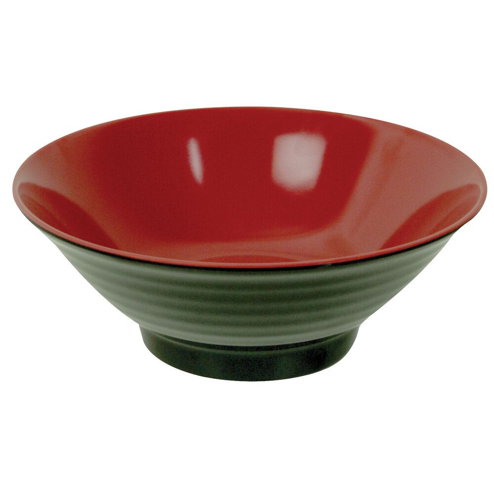 Thunder Group 5185JBR 42 Oz. Two Tone Melamine Noodle Bowl
