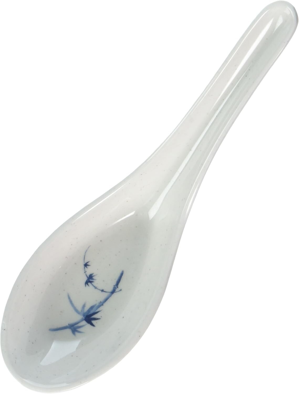 Thunder Group Inc 12-Pack Blue Bamboo Collection Won Ton Spoon, 5-5/8-In X 1-5/8-In