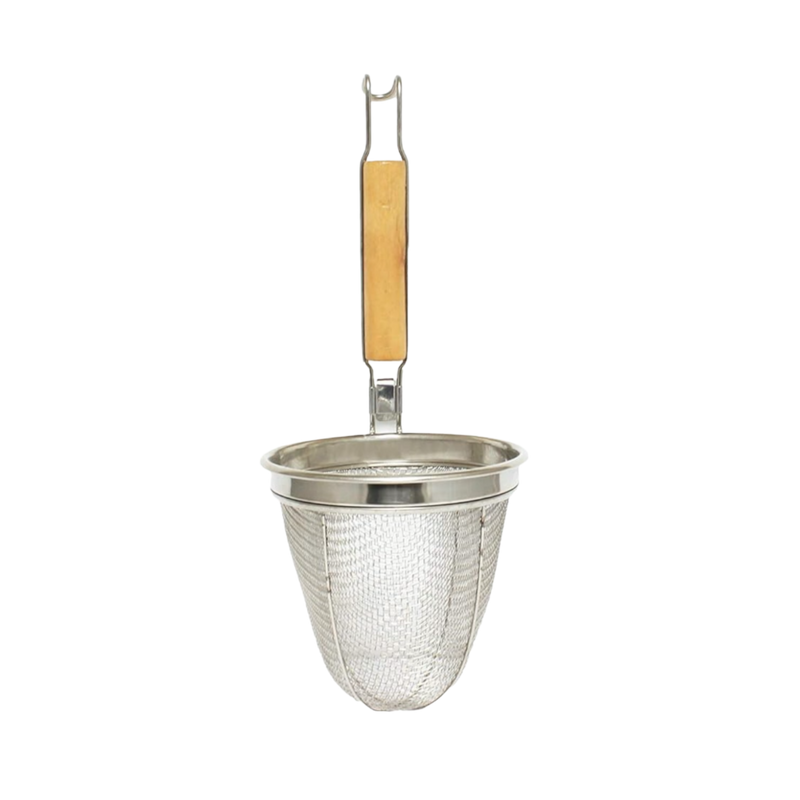 Avantco Equipment 177PCB100RD 4 7/8" X 4 1/2" Pasta Basket With Wooden Handle For PC101 And PC102 Pasta Cookers