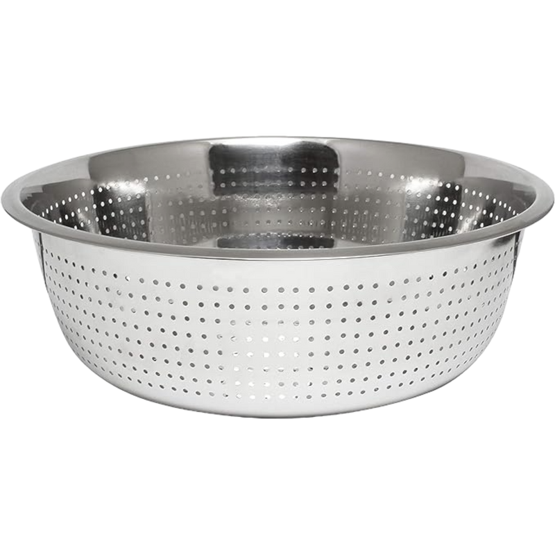 Thunder Group Slcil15 L 15" Chinese Colander W/4.5 Mm Hole S/S