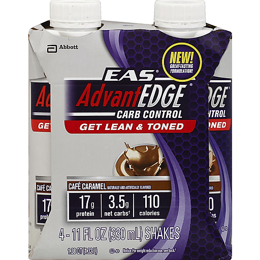 EAS AdvantEdge Carb Control Protein Shakes, Cafe Caramel