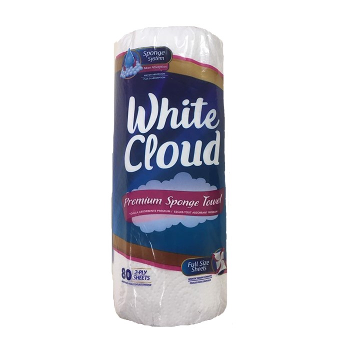 White Cloud Hand Towels 20x1 80sheets