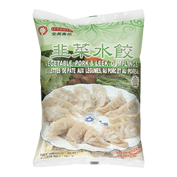 O'TASTY - Vegetable, Pork & Leek Dumplings