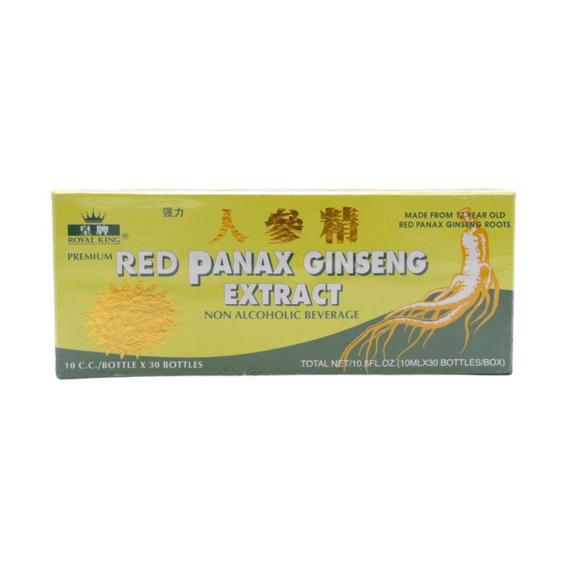 Royal King 29775 - Red Panax Ginseng Extract, 10 Ml - 30 Bottles - BOX