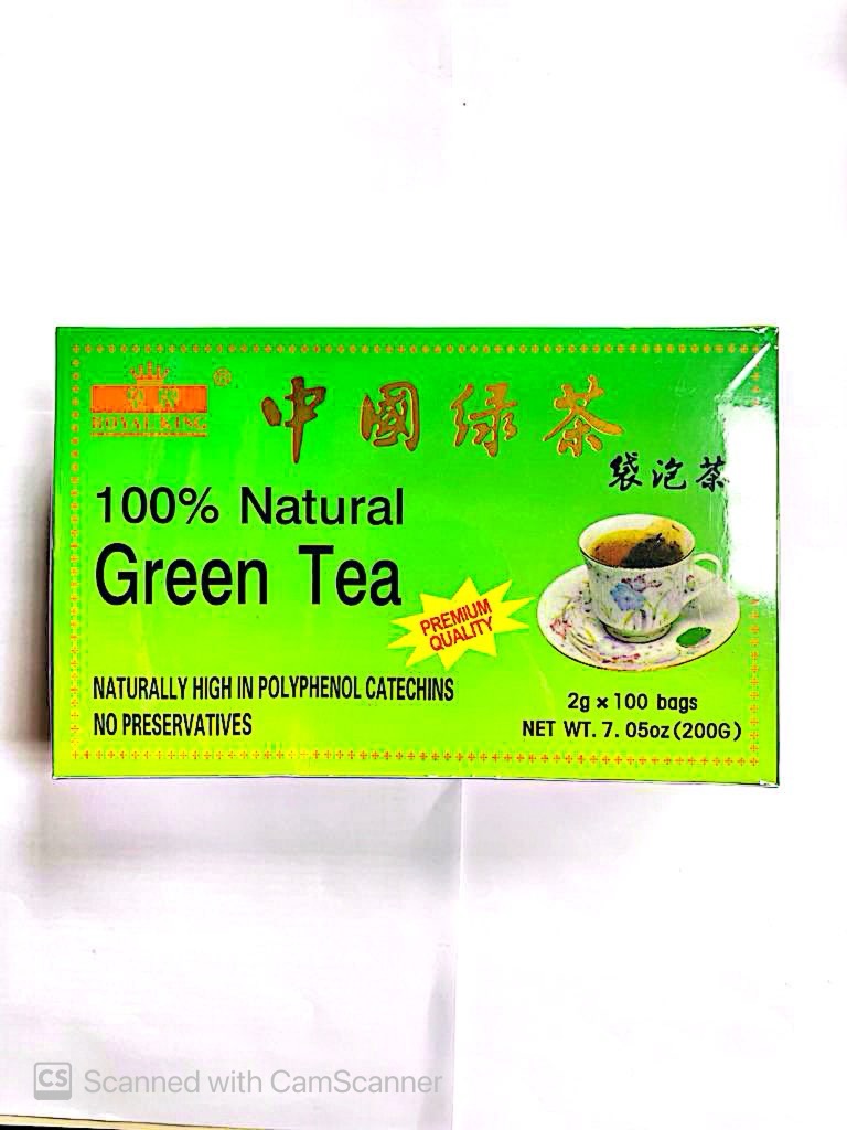 Royal King 100% Natural Green Tea 100 Bags
