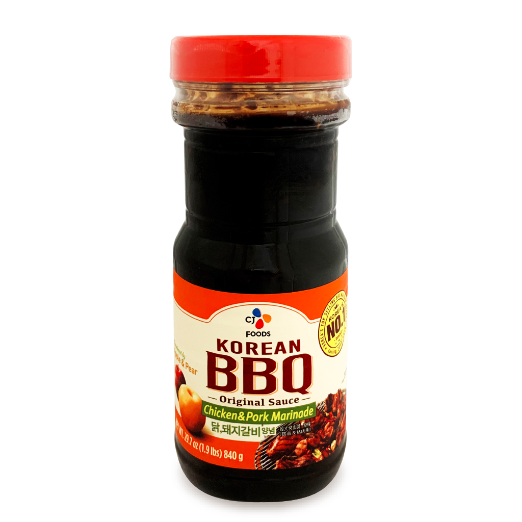 CJ Marinade, Chicken & Pork, Korean Bbq Original Sauce 29.6 Oz