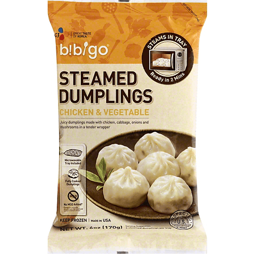 Bibigo Dumplings, Steamed, Chicken & Vegetable