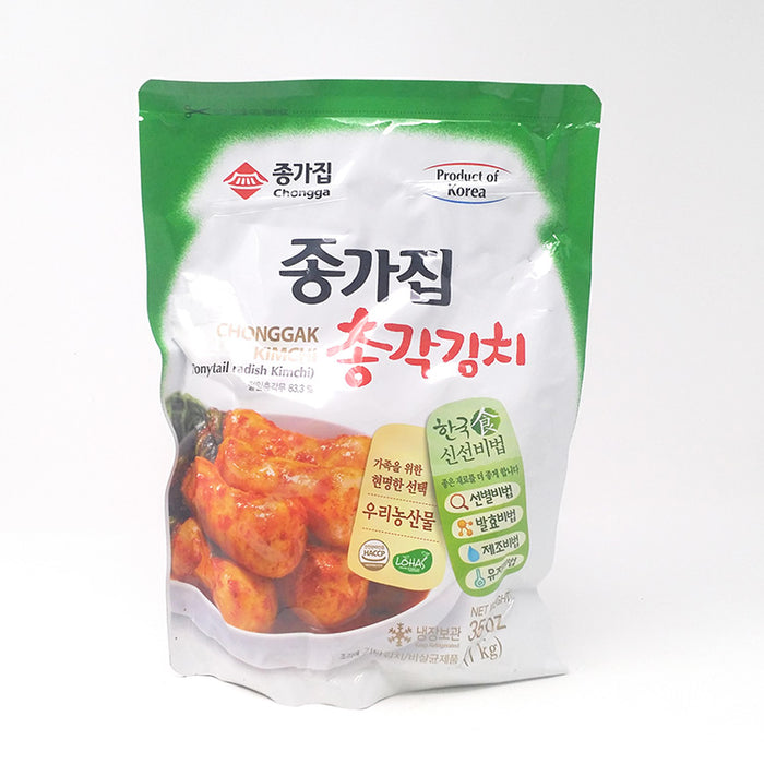 Jongga 종가집 총각김치 1kg JONGGAJIP YOUNG RADISH KIMCHI