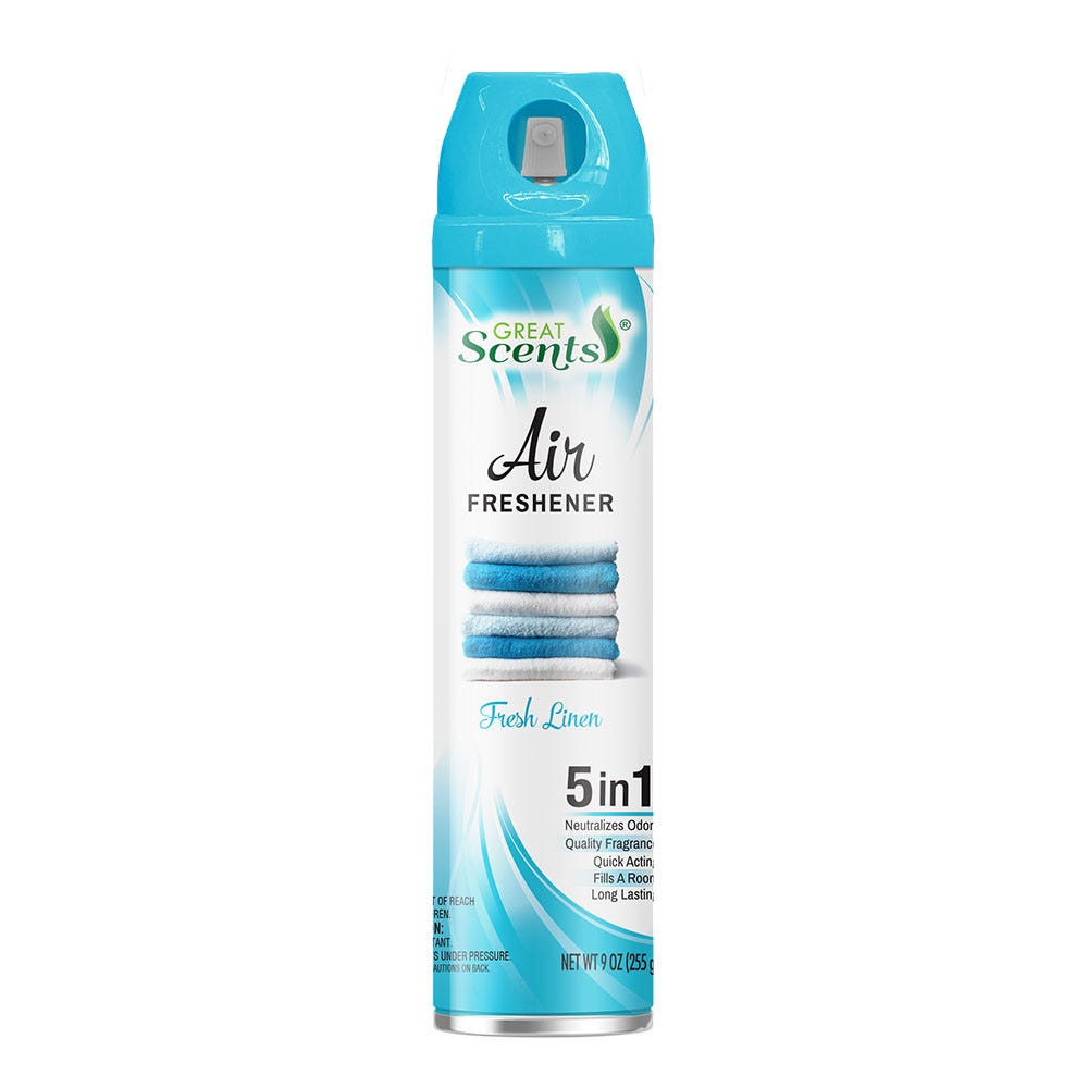 Home Select Air Freshener, 5 In 1, Fresh Linen 9 Oz