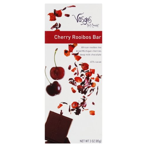 Vosges Cherry Rooibos Chocolate Bar - 3 Oz