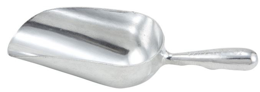 Winco 4 Pack 5 Oz. Aluminum Multi-Purpose Scoop Commercial Grade Quality