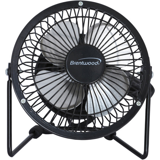 Brentwood(R) Kool Zone Brentwood F-4BK 4" Desk Fan