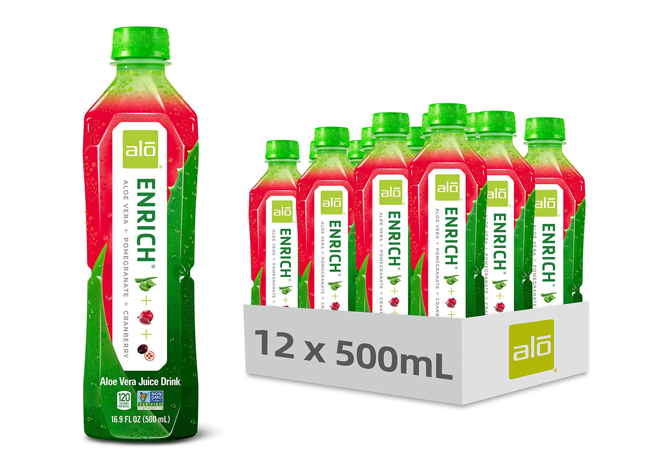 Alo Original Enrich Aloe Vera Juice Drink, Pomegranate And Cranberry