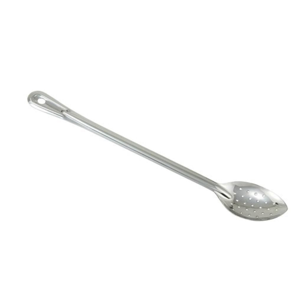 Winco Basting Spoon 18 IN Stainless Steel Heavy Duty Perforated