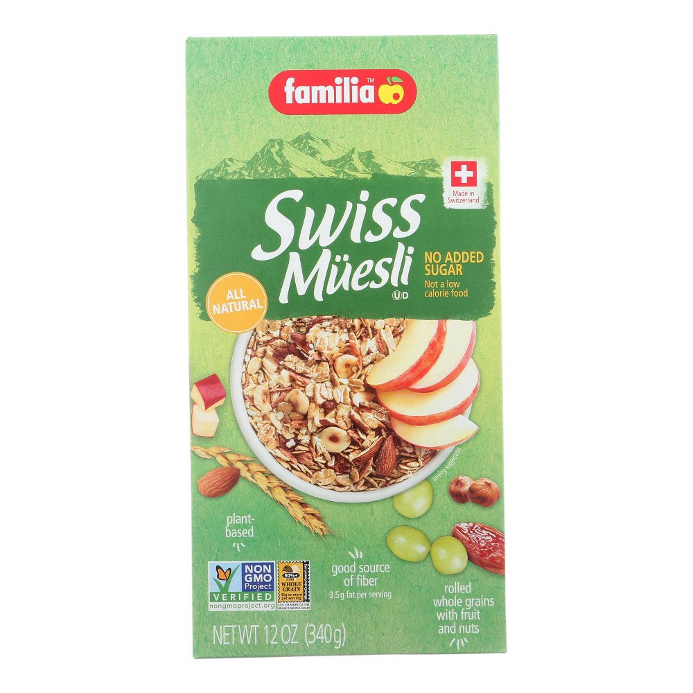 Familia Swiss Muesli No Added Sugar - Case Of 6 - 12 Oz