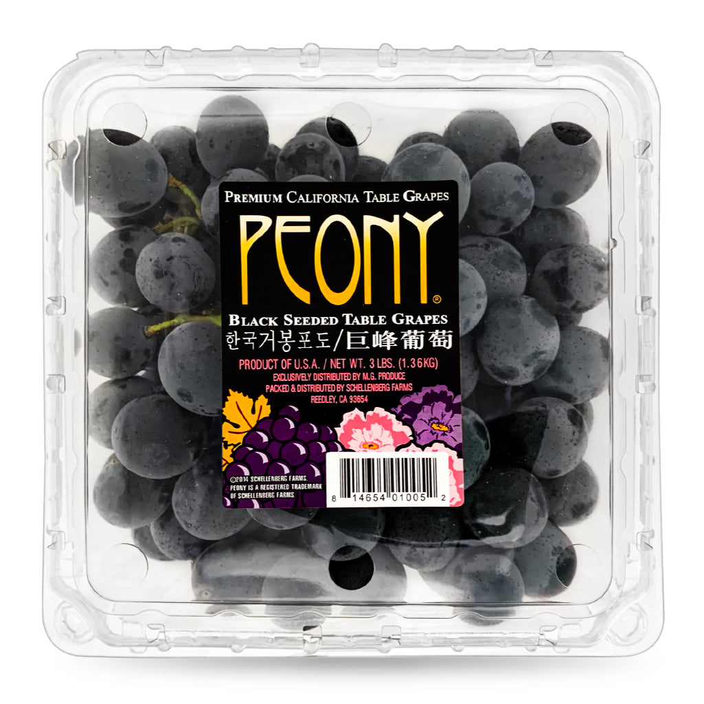 3LB Grape Black Seedless, Clamshell