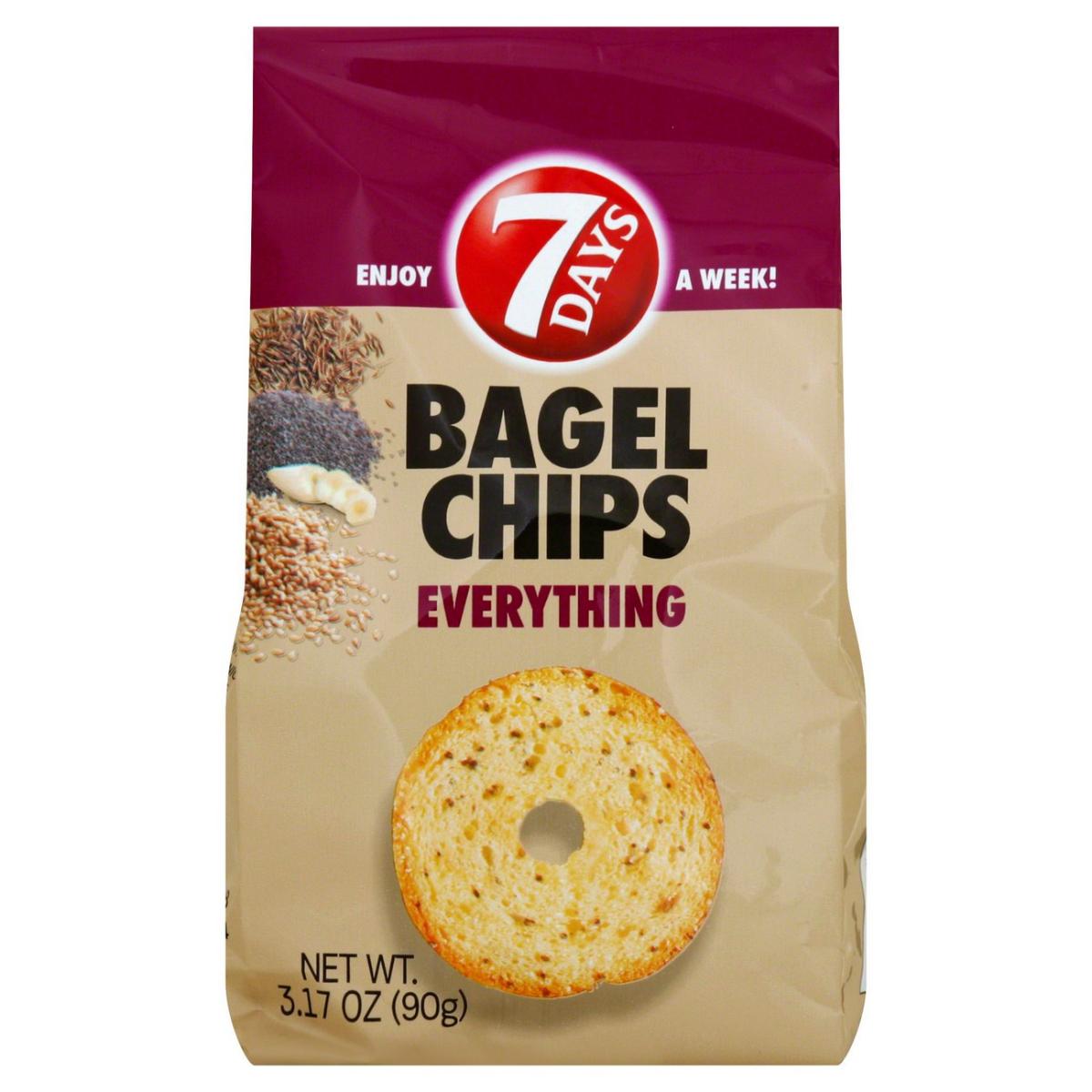 7 Days Bagel Chips, Everything 3.17 Oz
