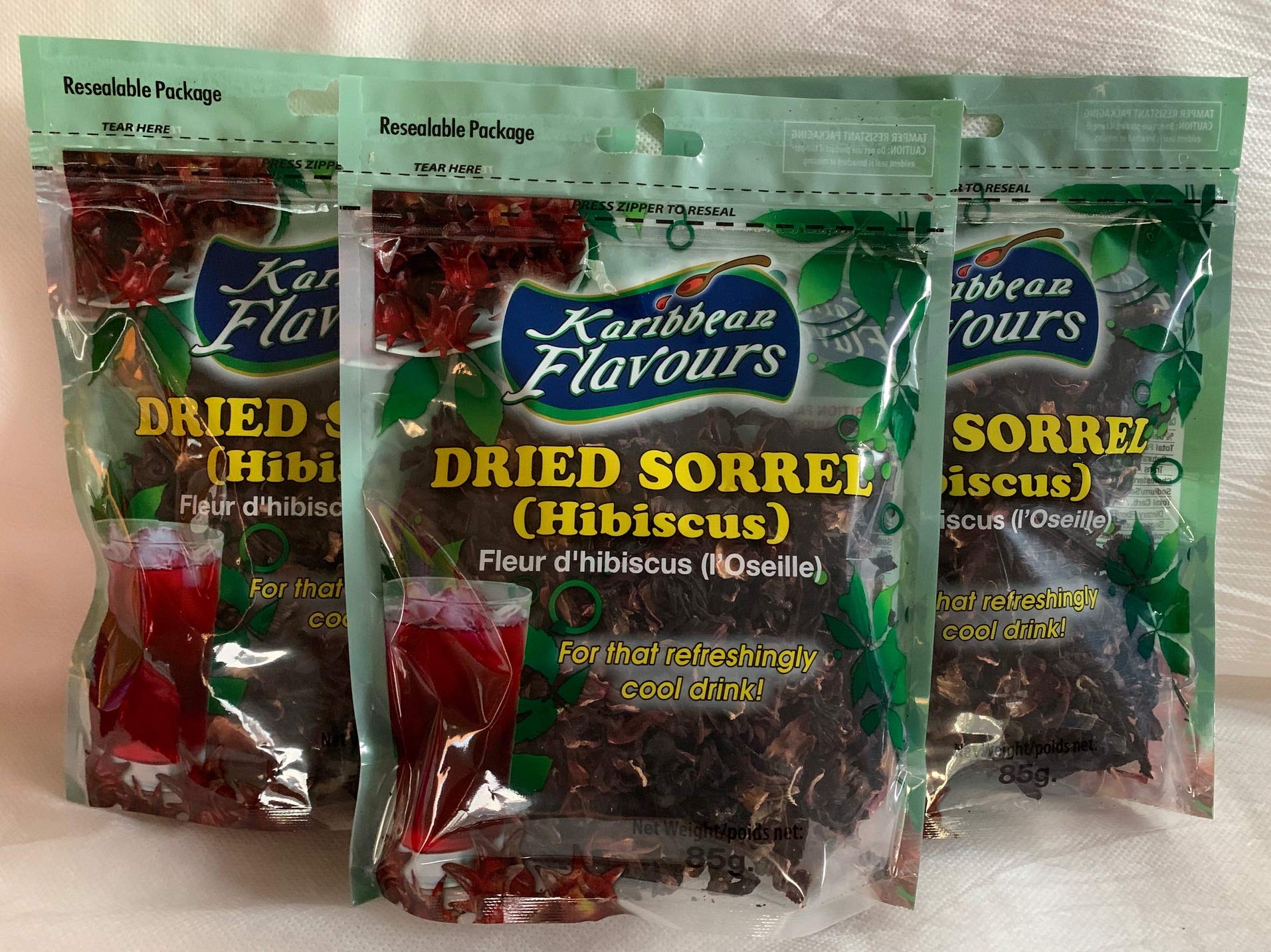 ‎karibbean Flavours Dried Sorrel 3 Pack Bundle Karibbean Trinidad Beverage Hibiscus