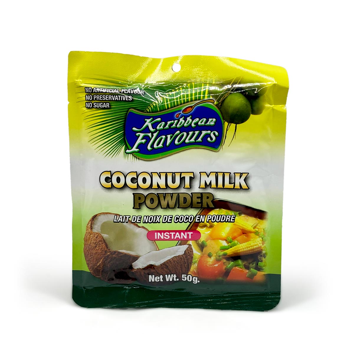 Karibbean Flavours Coconut Milk Powder Instant, 50g (12 Sachets)