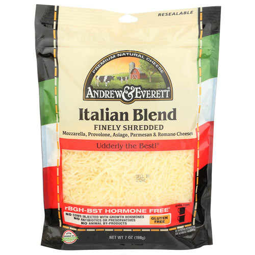 S.k.i. Beer Andrew & Everett Shredded Italian Cheese 8 Oz