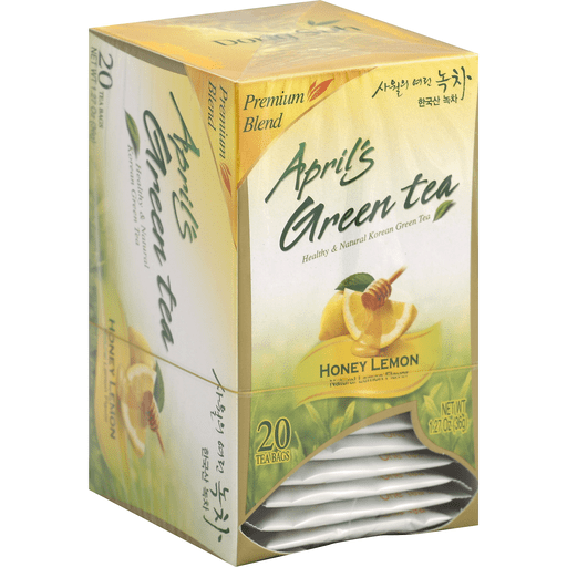 Aprils Green Tea Honey Lemon, Bags