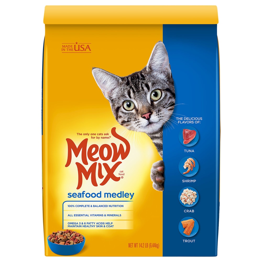 Meow Mix Seafood Medley Dry Cat Food 14 2 Lb
