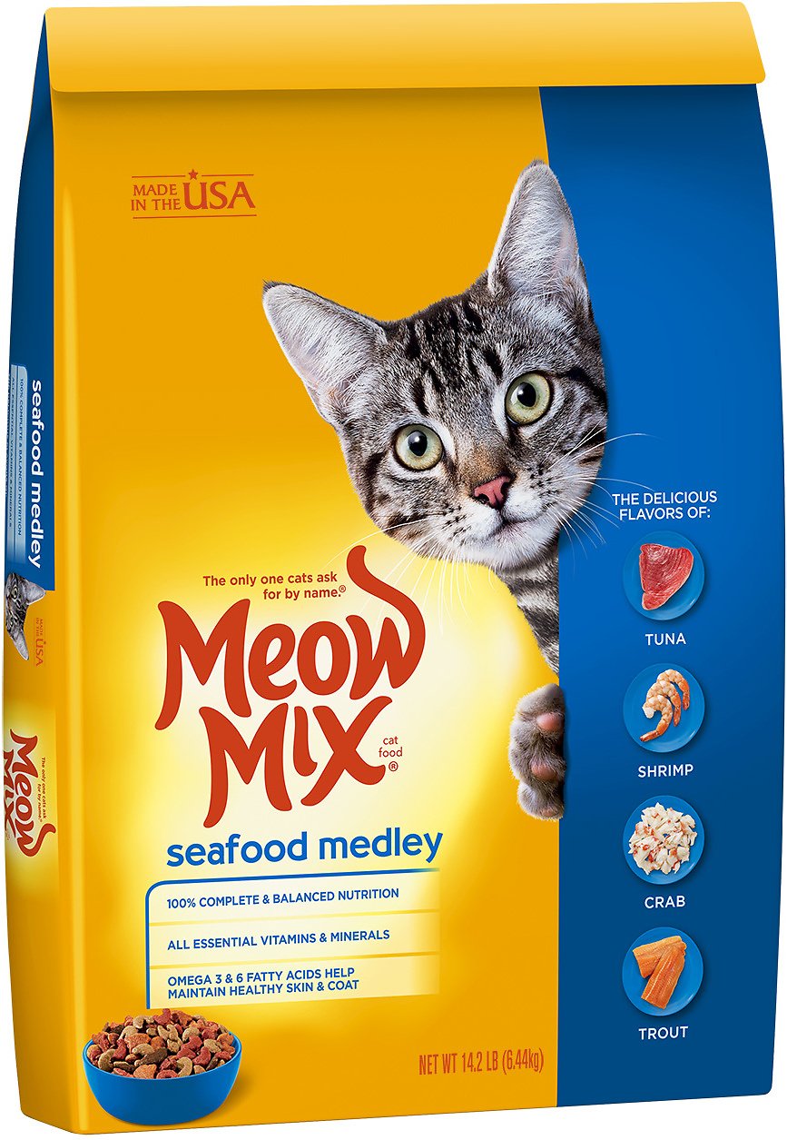 Meow Mix Cat Food, Seafood Medley