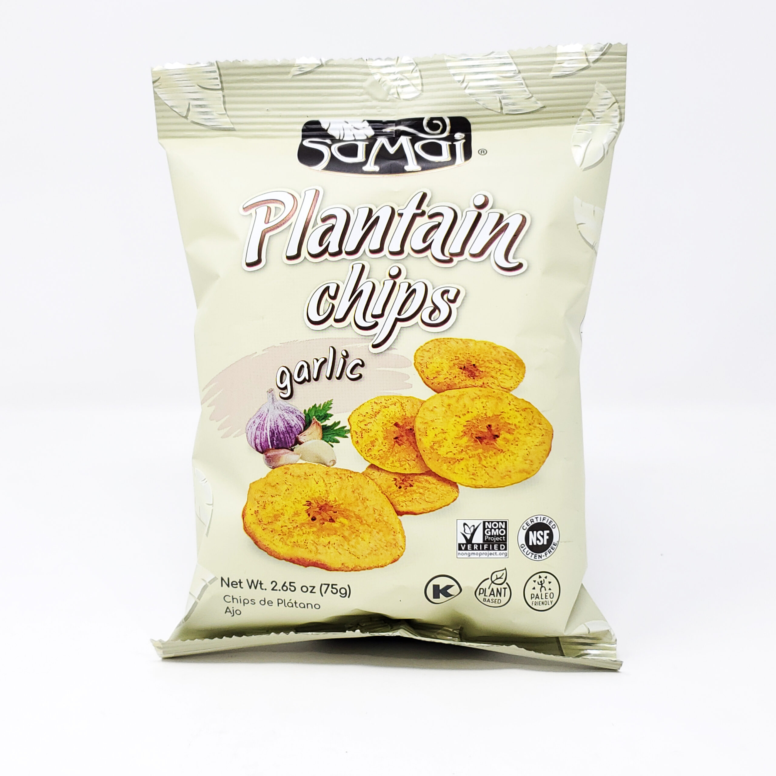 Samai Chips, Plantain, Garlic 2.68 Oz