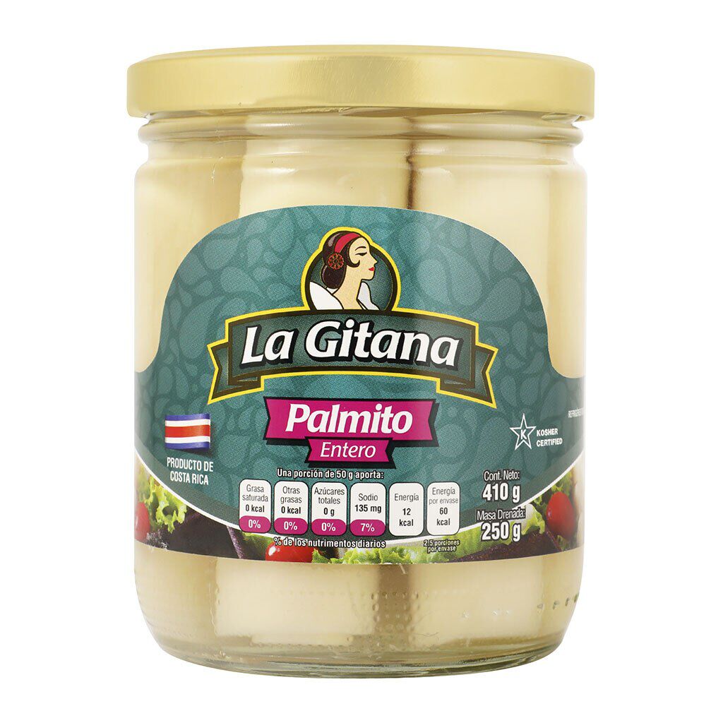 La Gitana Palmito Campo Verde Entero Vidrio -410gr