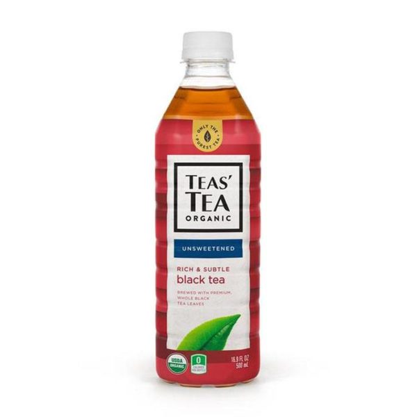 Tea's Tea Organic Black - Unsweetened - Case Of 12 - 16.9 Fl Oz