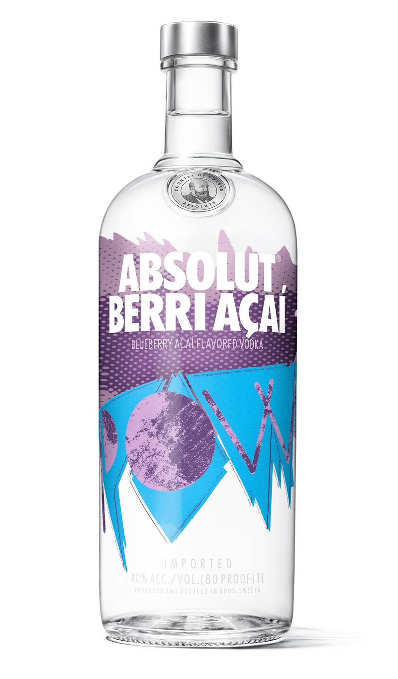 Absolut Vodka Sweden Berri Acai 750ml Bottle