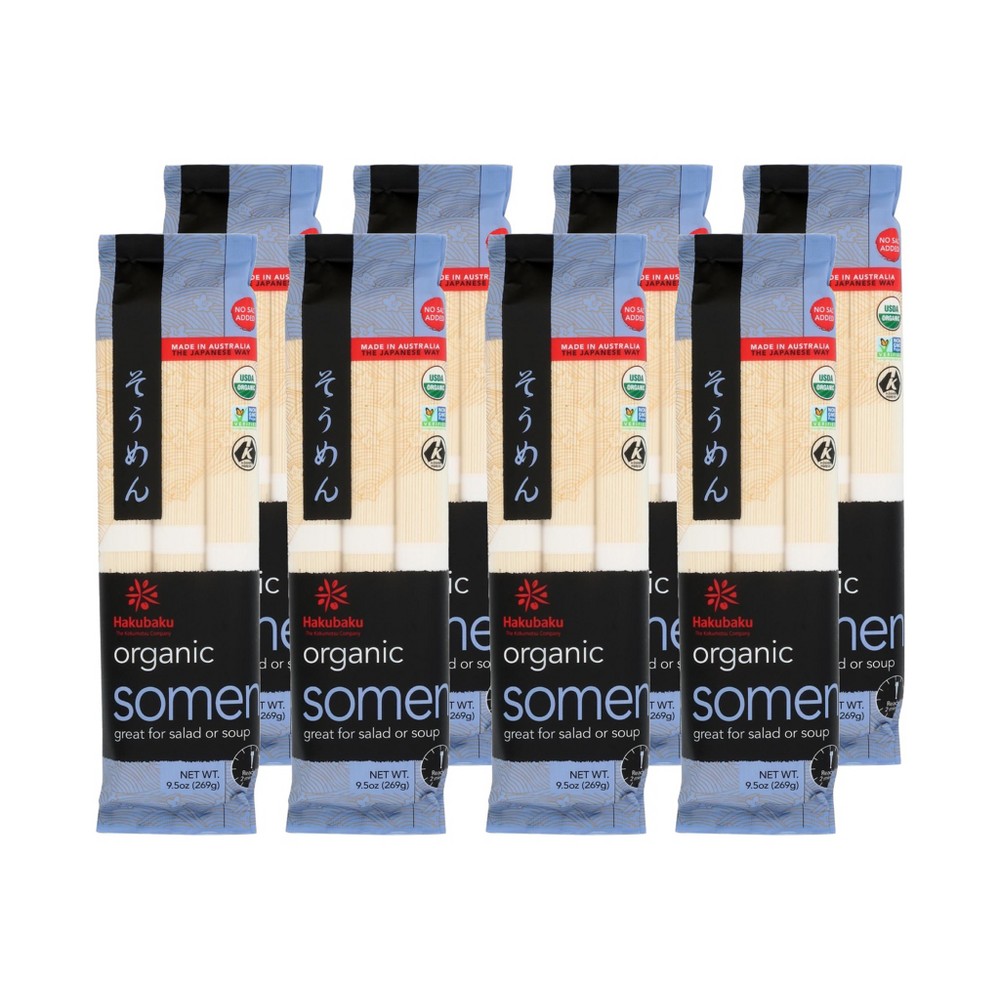 Hakubaku Organic Japanese Wheat Noodles - Somen 9.50 Oz